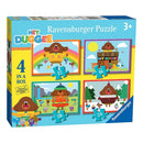 RAVENSBURGER 030613 HEY DUGGEE 4 IN A BOX LETS GO EXPLORE 12 - 16 - 20 - 24PC JIGSAW PUZZLES