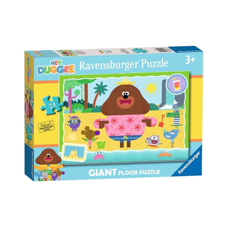 RAVENSBURGER 031153 HEY DUGGEE - FUN AT THE BEACH GIANT FLOOR 24PC JIGSAW PUZZLE