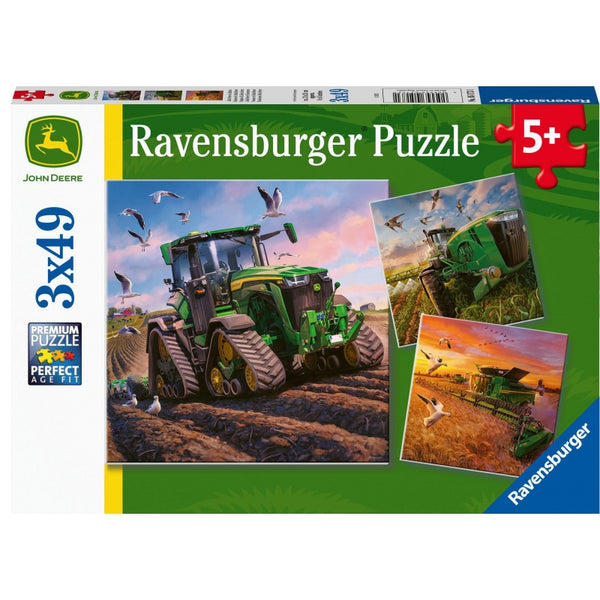 RAVENSBURGER 051731 SEASONS OF JOHN DEERE 3x49PC JIGSAW PUZZLE