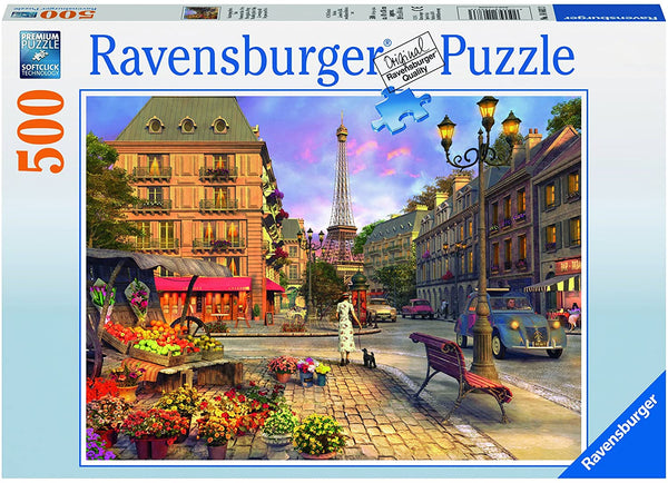 RAVENSBURGER 146833 A WALK THROUGH PARIS 500PC JIGSAW PUZZLE