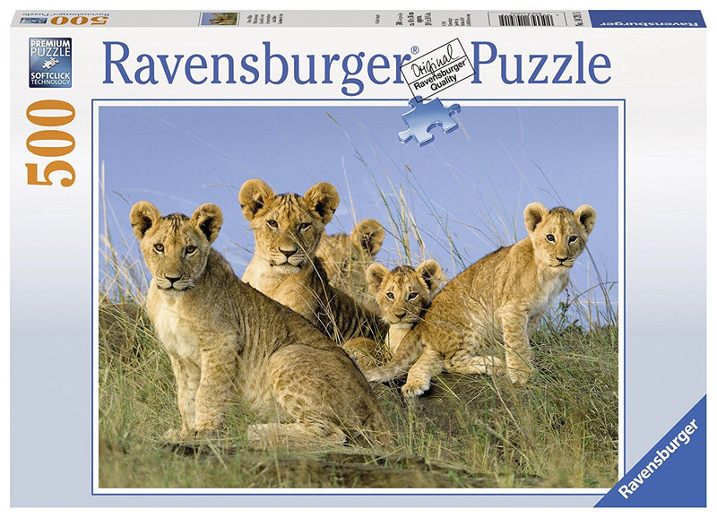 RAVENSBURGER 147915 LION BABIES 500PC JIGSAW PUZZLE