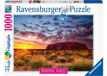 RAVENSBURGER 151554 BEAUTIFUL PLACES - AYERS ROCK IN AUSTRALIA 1000PC JIGSAW PUZZLE