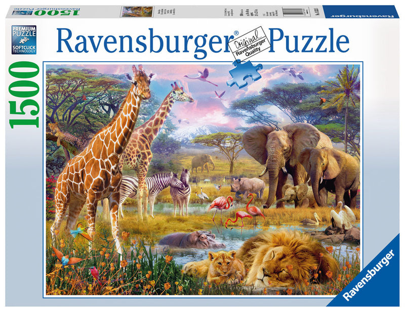 RAVENSBURGER 16335 COLOUFUL AFRICA 1500PC JIGSAW PUZZLE