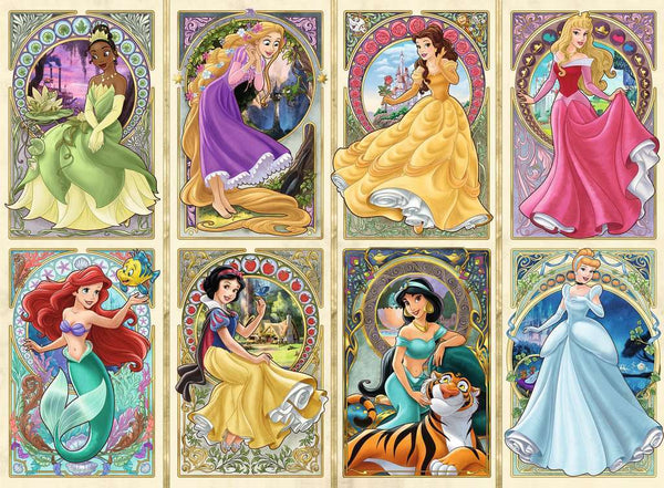 RAVENSBURGER 165049 DISNEY PRINCESS ART NOUVEAU PRINCESSES 1000PC JIGSAW PUZZLE