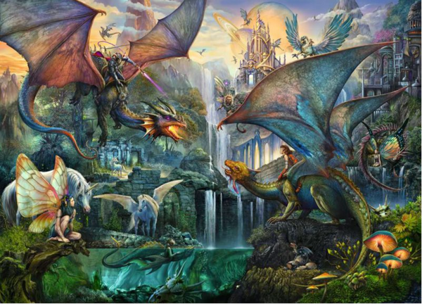 RAVENSBURGER 167210 MAGICAL DRAGON FOREST 9000PC JIGSAW PUZZLE