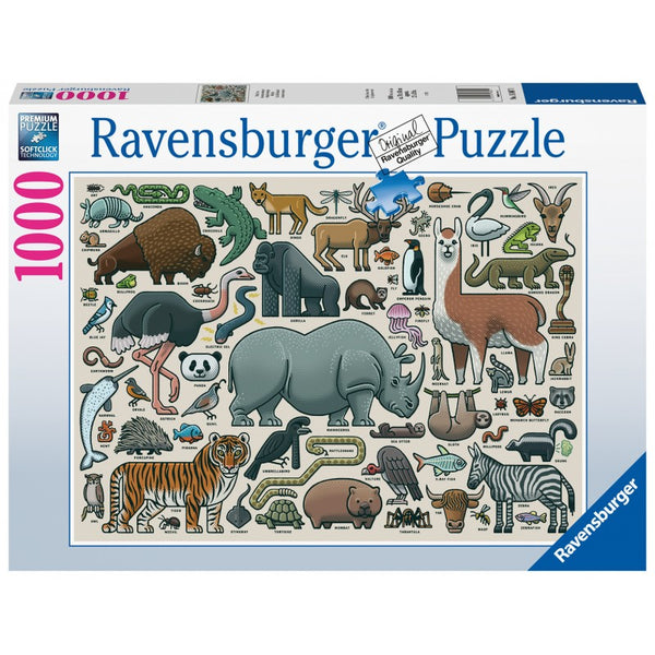 RAVENSBURGER 168071 YOU WILD ANIMAL 1000PC JIGSAW PUZZLE