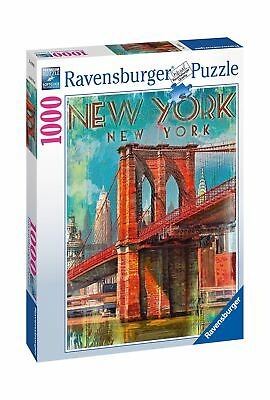 RAVENSBURGER 198351 RETRO NEW YORK 1000PC JIGSAW PUZZLE