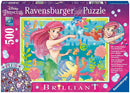 RAVENSBURGER BRILLIANT 133277 ARIELS UNDERWATER PARADISE 500PC JIGSAW PUZZLE WITH GEMS