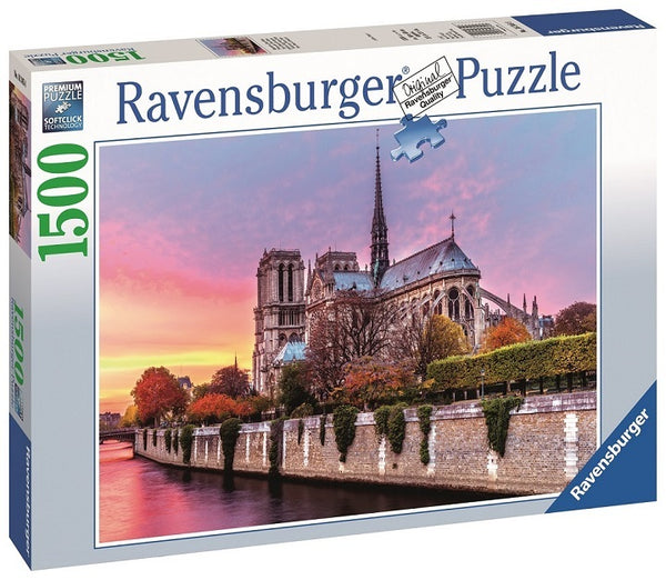 RAVENSBURGER 163458 PICTURESQUE NOTRE DAME 1500PC JIGSAW PUZZLE