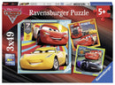 RAVENSBURGER 080151 DISNEY CARS 3 COLLECTION LEGENDS OF THE TRACK 3x49PC JIGSAW PUZZLE