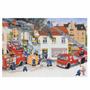 RAVENSBURGER 088515 WITH THE FIRE BRIGADE 2x24PC JIGSAW PUZZLE