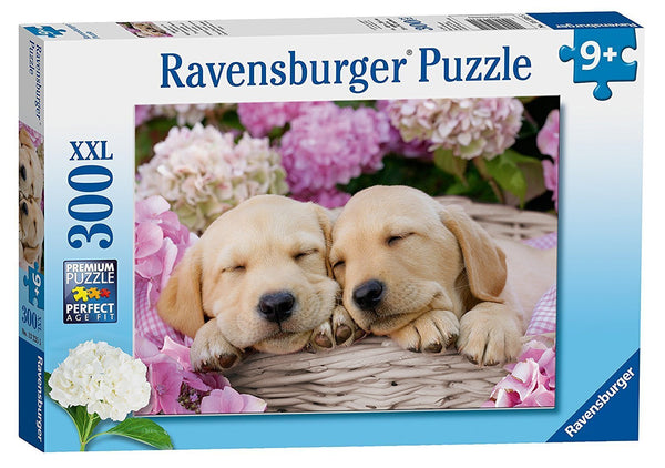 RAVENSBURGER 132355 SWEET DOGS IN A BASKET 300XXL PC JIGSAW PUZZLE