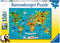 RAVENSBURGER 132874 ANIMAL WORLD MAP 150PC XXL JIGSAW PUZZLE
