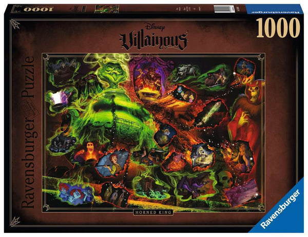 RAVENSBURGER 168903 DISNEY VILLAINOUS HORNED KING 1000PC JIGSAW PUZZLE