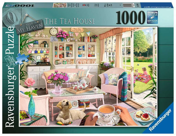 RAVENSBURGER 169566 MY HAVEN NO.9 THE TEA HOUSE 1000PC JIGSAW PUZZLE