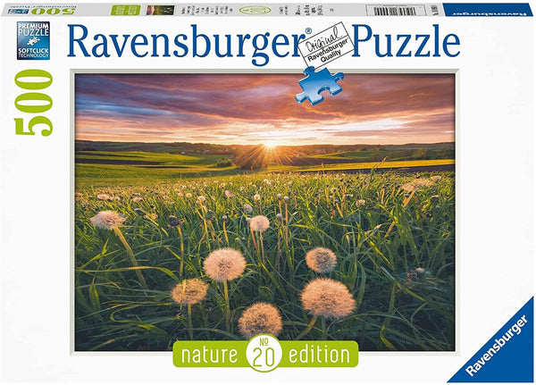 RAVENSBURGER 169900 NATURE EDITION No20 DANDELIONS AT SUNSET 500PC JIGSAW PUZZLE