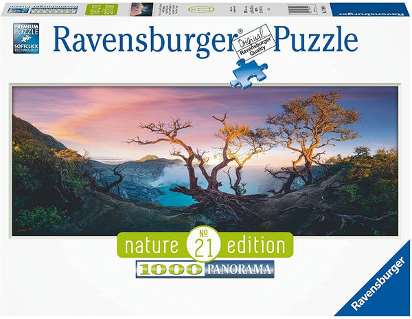 RAVENSBURGER 196081 NATURE EDITION PANORAMA NO21 ACID LAKE AT MOUNT IJEN JAVA 1000PC JIGSAW PUZZLE