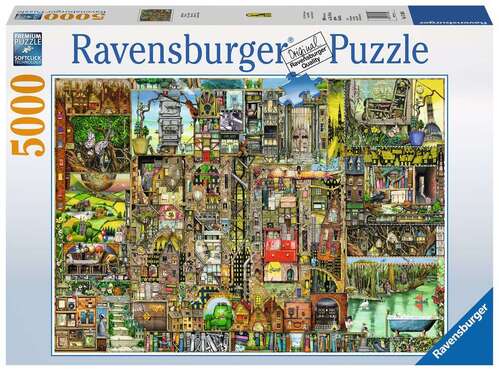 RAVENSBURGER 174300 BIZARRE TOWN - COLIN THOMPSON 5000PC JIGSAW PUZZLE