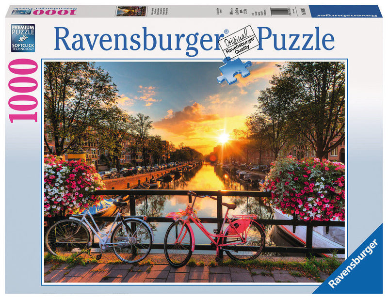RAVENSBURGER 196067 BICYCLES IN AMSTERDAM 1000PC JIGSAW PUZZLE