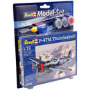 REVELL 03984 P-47M THUNDERBOLT 1/72 PLASTIC MODEL AIRCRAFT KIT WITH BRUSH, PAINTS AND GLUE