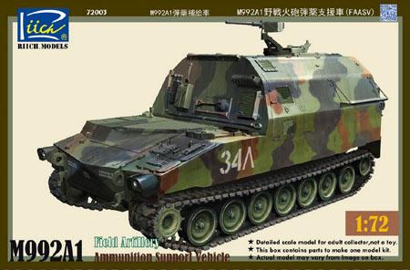 RICH MODELS RT72003 1/72 U.S M99A1 FIELD ARTILLERY AMMUNITION SUPPORT VEHIDE (FAASV) PLASTIC MODEL KIT