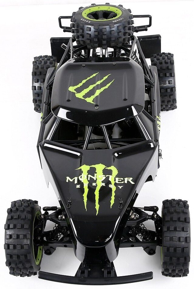 ROVAN ROFUN 5FT04 BODY No5 36CC BLACK AND GREEN MONSTER GRAPHICS DESERT TRUCK READY TO RUN WITH GT3B CONTROLLER