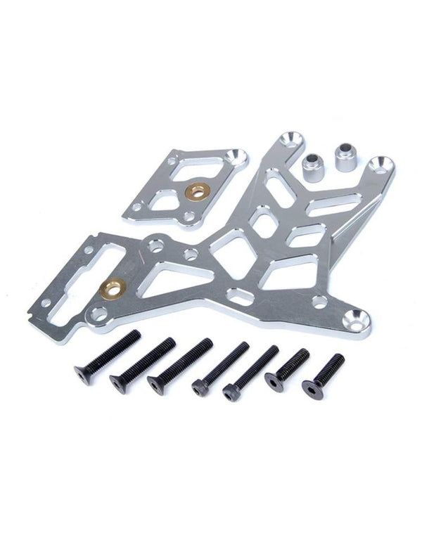 ROVAN 85122 CNC REAR UPPER CONNECTING PLATE SET - SILVER