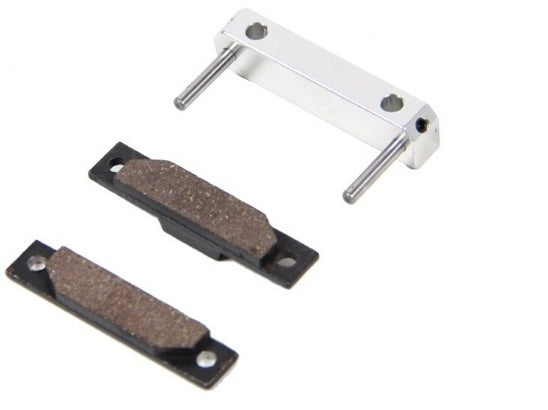 ROVAN 85201 CNC BRAKE HOLDER AND PAD SET BAJA 5B - SILVER