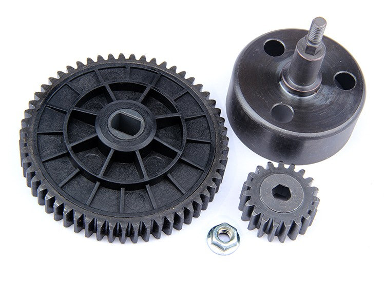 ROVAN 95077 19T/55T UPGRADED PINION AND STEEL SPUR SET WITH CLUTCH BELL