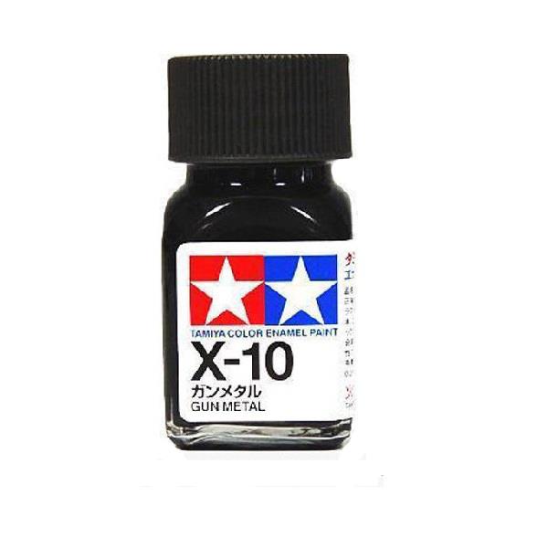 TAMIYA X-10 ENAMEL GUN METAL PAINT 10ML