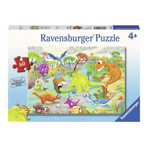 RAVENSBURGER 095162 TIME TRAVELLING DINOS 60PC JIGSAW PUZZLE