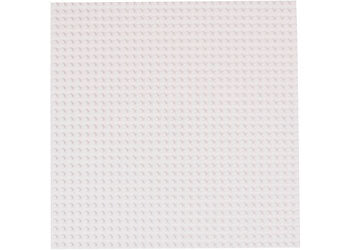 STRICTLY BRIKS STACKABLE BASEPLATE WHITE SINGLE 10 Inch x 10 Inch