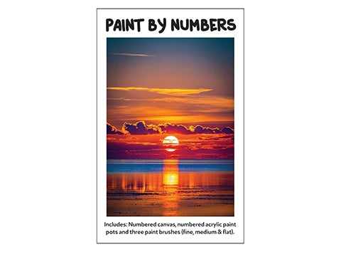 PAINT BY NUMBERS SC032SUN SUNSET - CANVAS 25X35CM