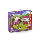 SCHLEICH 42535 HORSE CLUB - HORSE ADVENTURES WITH CAR AND TRAILER PLAYSET