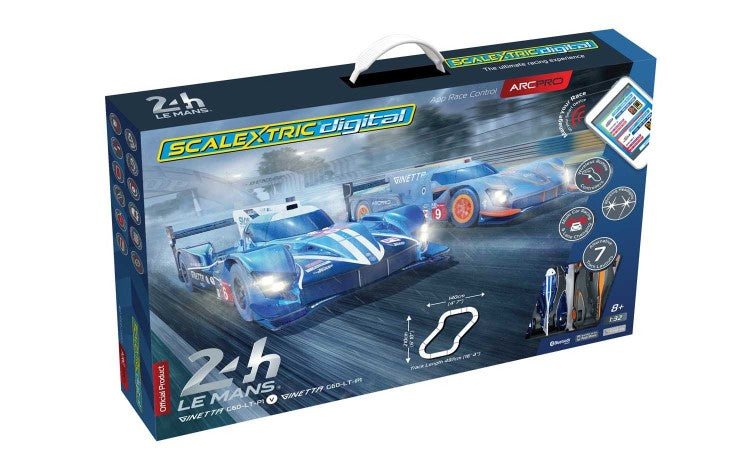 SCALEXTRIC C1404 DIGITAL ARC PRO 24 HOUR LE MANS SLOT CAR SET