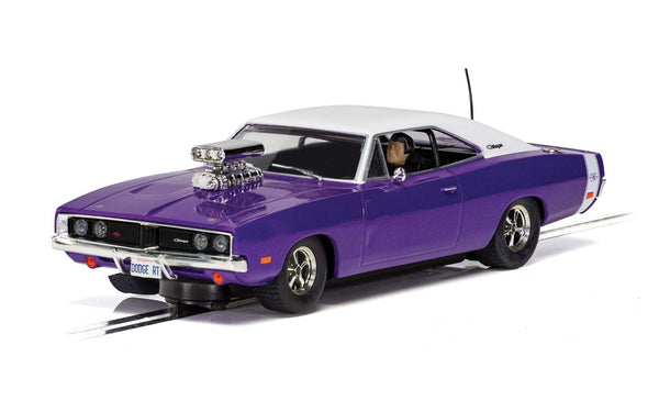 SCALEXTRIC C4148 DODGE CHARGER PURPLE SLOT CAR