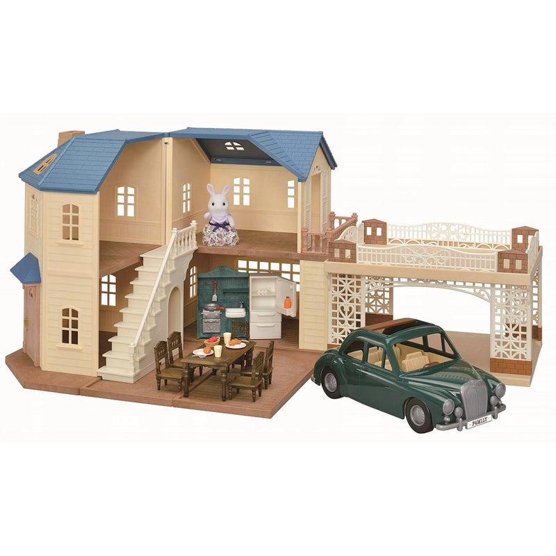 SYLVANIAN FAMILIES 5669 LARGE HOUSE WITH CARPORT GIFT SET