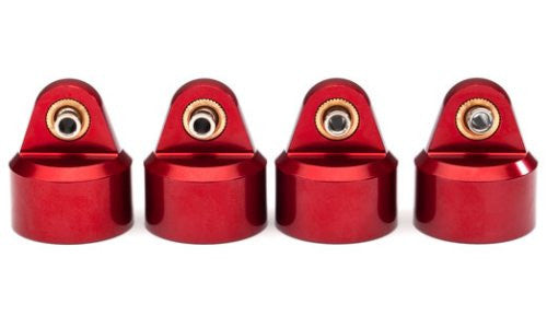 TRAXXAS 8964R SHOCK CAPS ALUMINUM ANODIZED RED FOR GT MAXX