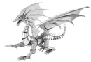 METAL EARTH ICX023 ICONX SILVER DRAGON 3D METAL MODEL KIT