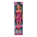SIMBA STEFFI LOVE STYLE PINK AND BLACK DRESS 29CM DOLL