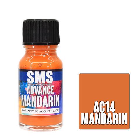 SMS AC14 ADVANCE ACRYLIC LAQUER PAINT MANDARIN GLOSS 10ML