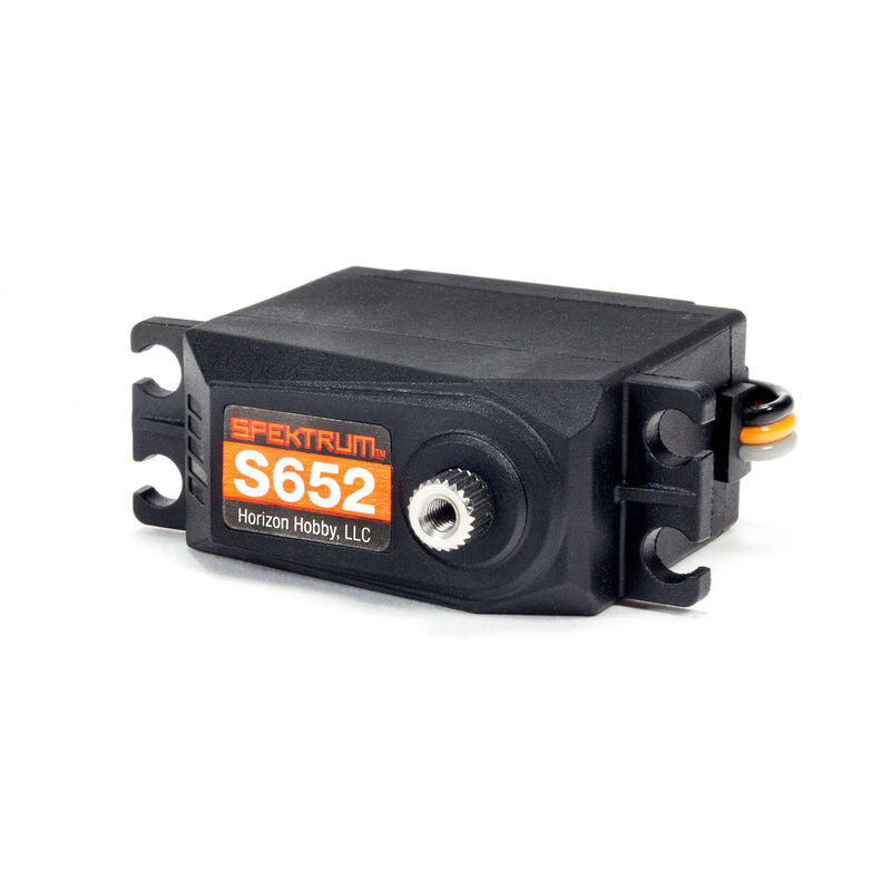 SPEKTRUM S652 SERVO 23T BRUSHLESS 18KG 7.2V STEEL GEARED WATERPROOF SERVO RC CAR STEERING OR 1/5 SCALE THROTTLE