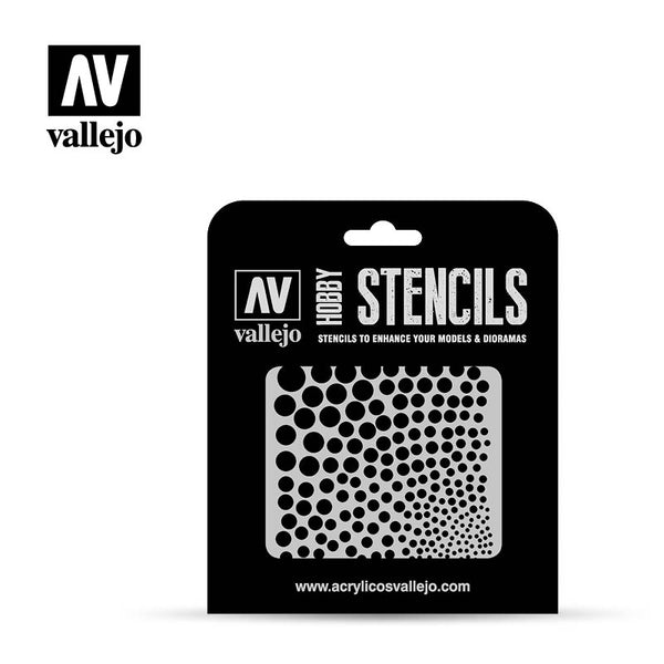 VALLEJO SF002 CIRCLE TEXTURES STENCIL