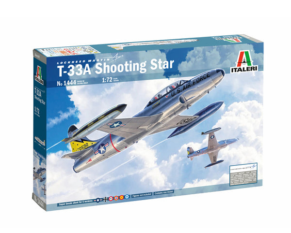 ITALERI 1444 T-33A SHOOTING STAR SUPER DECALS 1:72 PLASTIC MODEL KIT