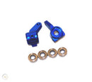 TRAXXAS 3636A STEERING BLOCKS ALUMINUM WITH BEARINGS BLUE ANODIZED SLASH LEFT AND RIGHT