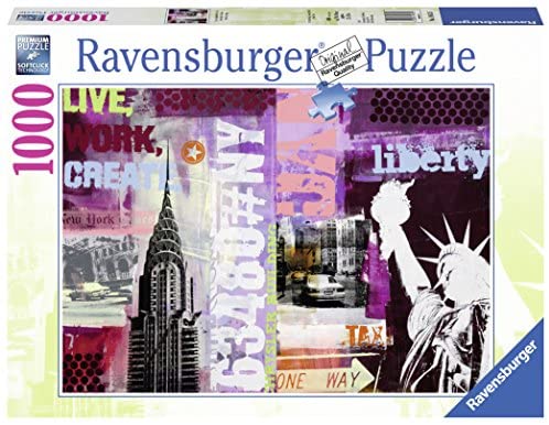 RAVENSBURGER 196135 STYLE COLLEGE NEW YORK CITY 1000PC JIGSAW PUZZLE