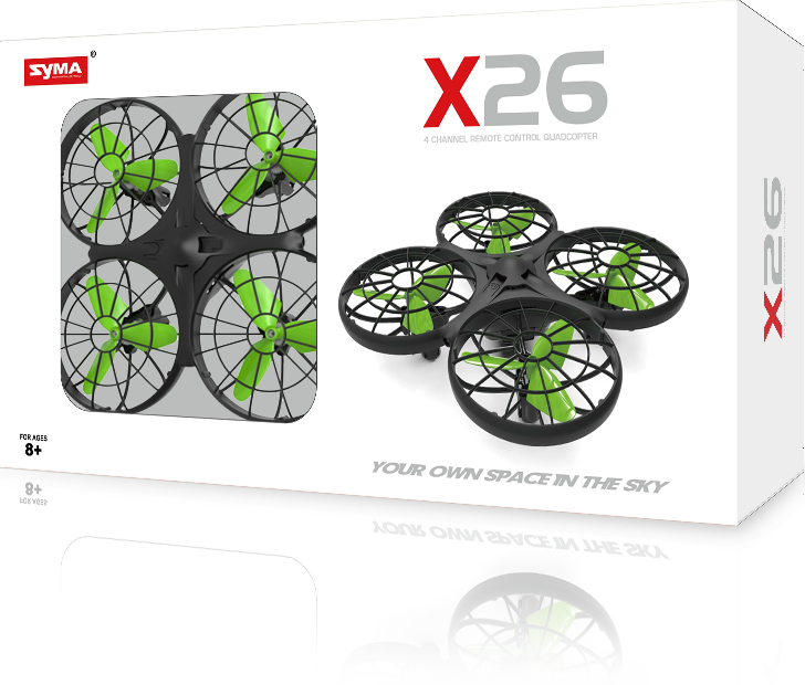SYMA X26 GESTURE & RC CONTROLLED OBSTACLE AVOIDANCE AUTO HOVER