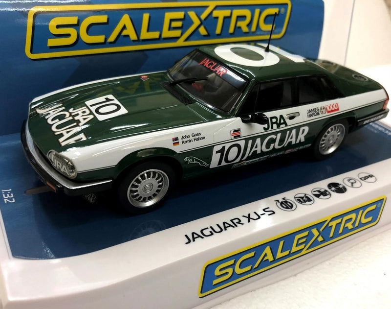 SCALEXTRIC C4214 JAGUAR XJS 1985 BATHURST WINNER JOHN GOSS AND ARMIN HAHNE SLOT CAR 1/32 SCALE