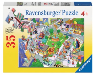 RAVENSBURGER 087488 BUSY CITY 35PC JIGSAW PUZZLE