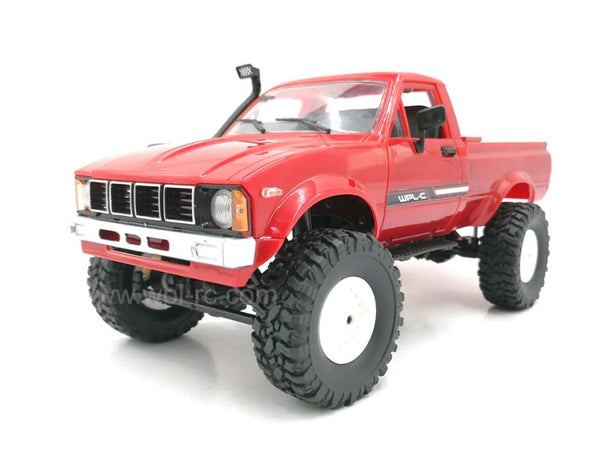 WPL C24 1/16 SCALE REMOTE CONTROL PICK-UP TRUCK 4 CHANNEL RTR RED